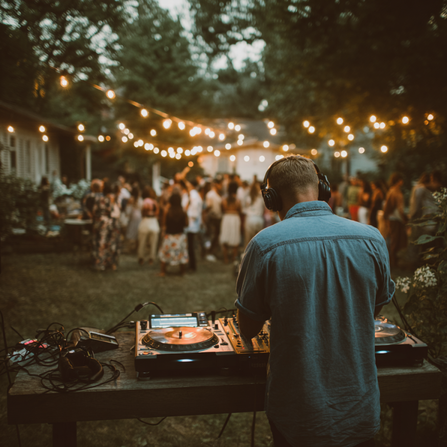 Un DJ para bodas | Fuente: Midjourney