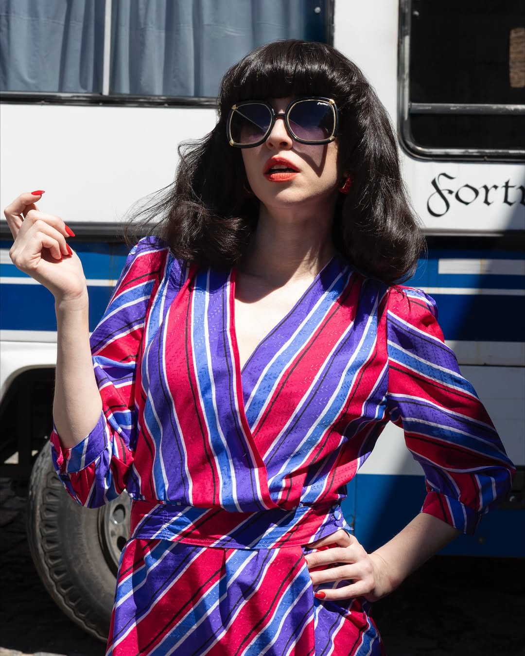 Look de Sofía Gala para la serie de Moria Casán | Fuente: Instagram/chenetflix