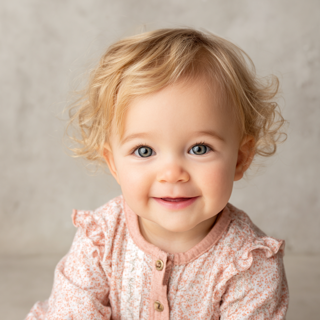 Una niña sonriente | Fuente: Midjourney
