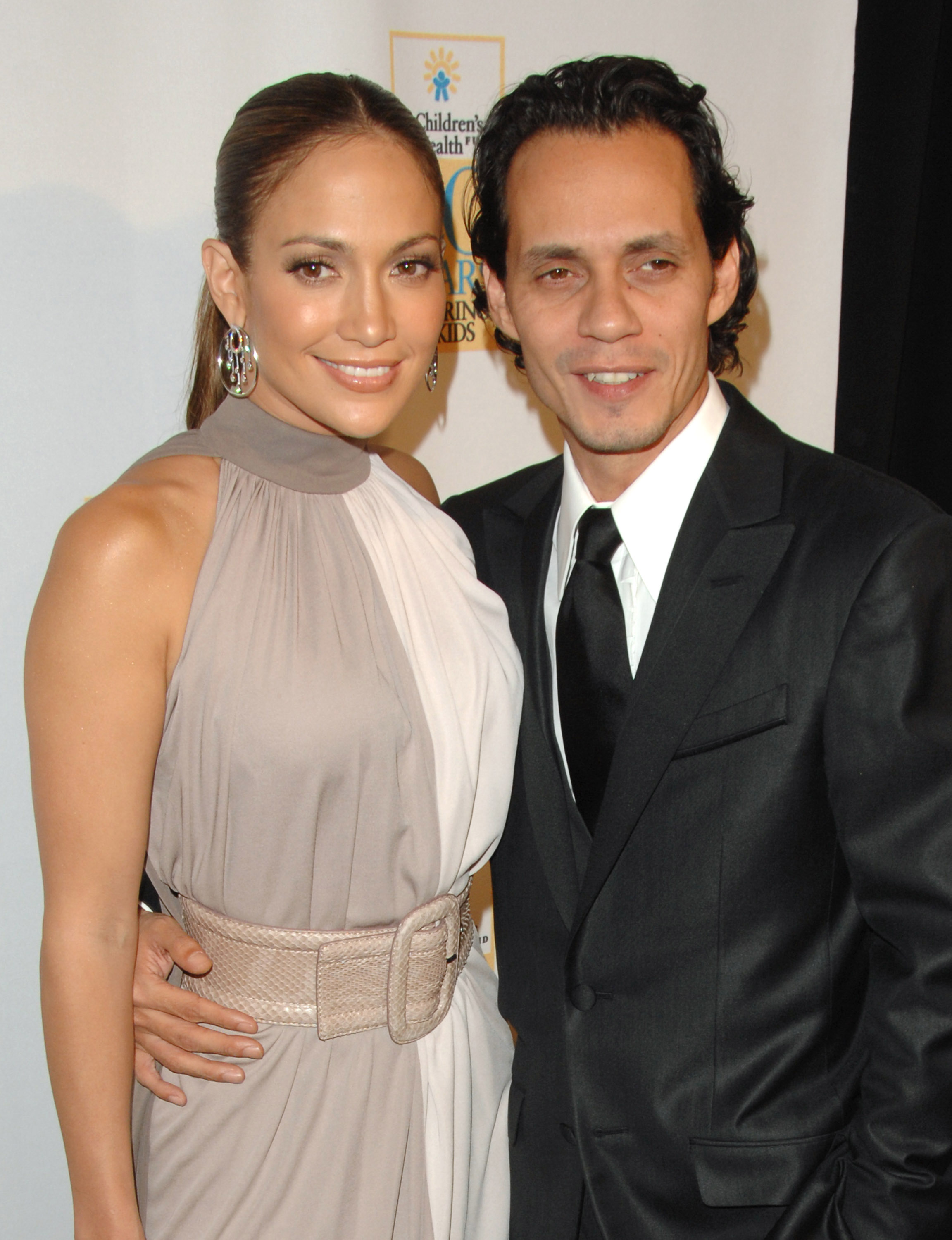 Jennifer Lopez y Marc Anthony durante la 20ª Gala Anual del Fondo para la Infancia - Llegadas - 30 de mayo de 2007 en el Hotel Hilton en la ciudad de Nueva York, Nueva York, Estados Unidos. | Fuente: Getty Images.