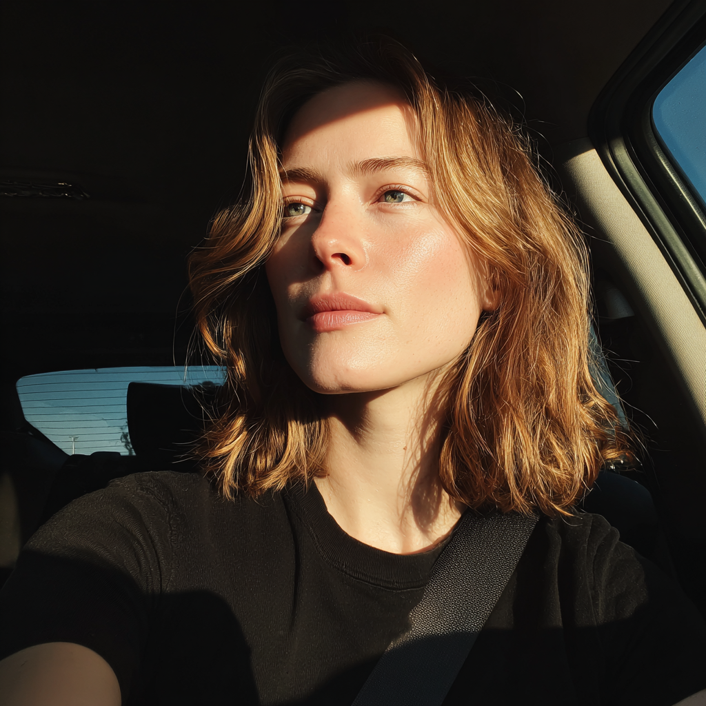 Una mujer conduciendo un automóvil | Fuente: Midjourney