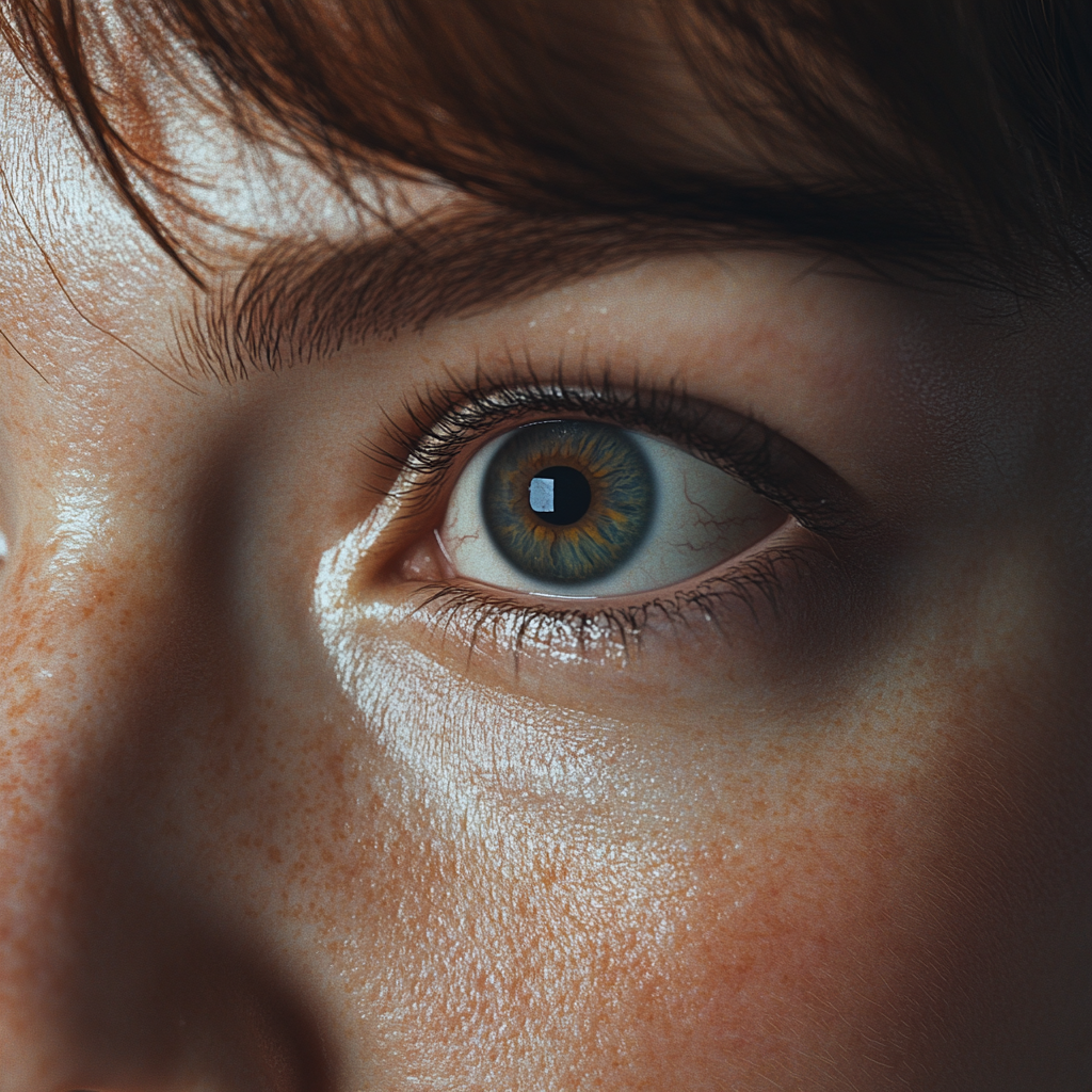 Un primer plano del ojo de una mujer | Fuente: Midjourney
