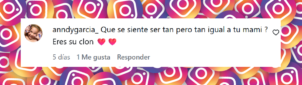 Comentario de una usuaria sobre la sesión de fotos reciente de Muna Pauls Cherri, la hija de Agustina Cherri y Gastón Pauls | Fuente: Instagram/munapaulscherri