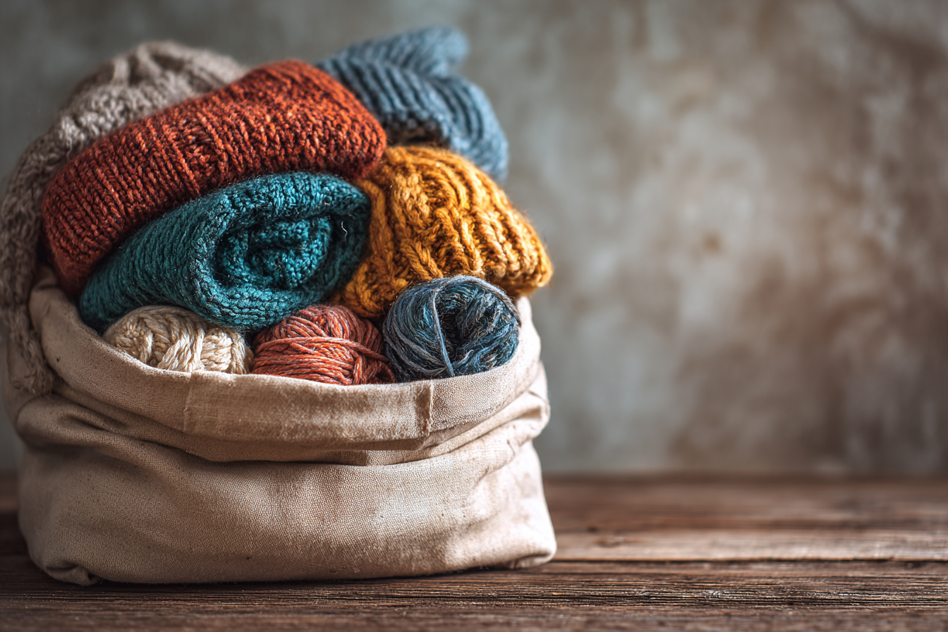 Una bolsa llena de ropa | Fuente: Midjourney