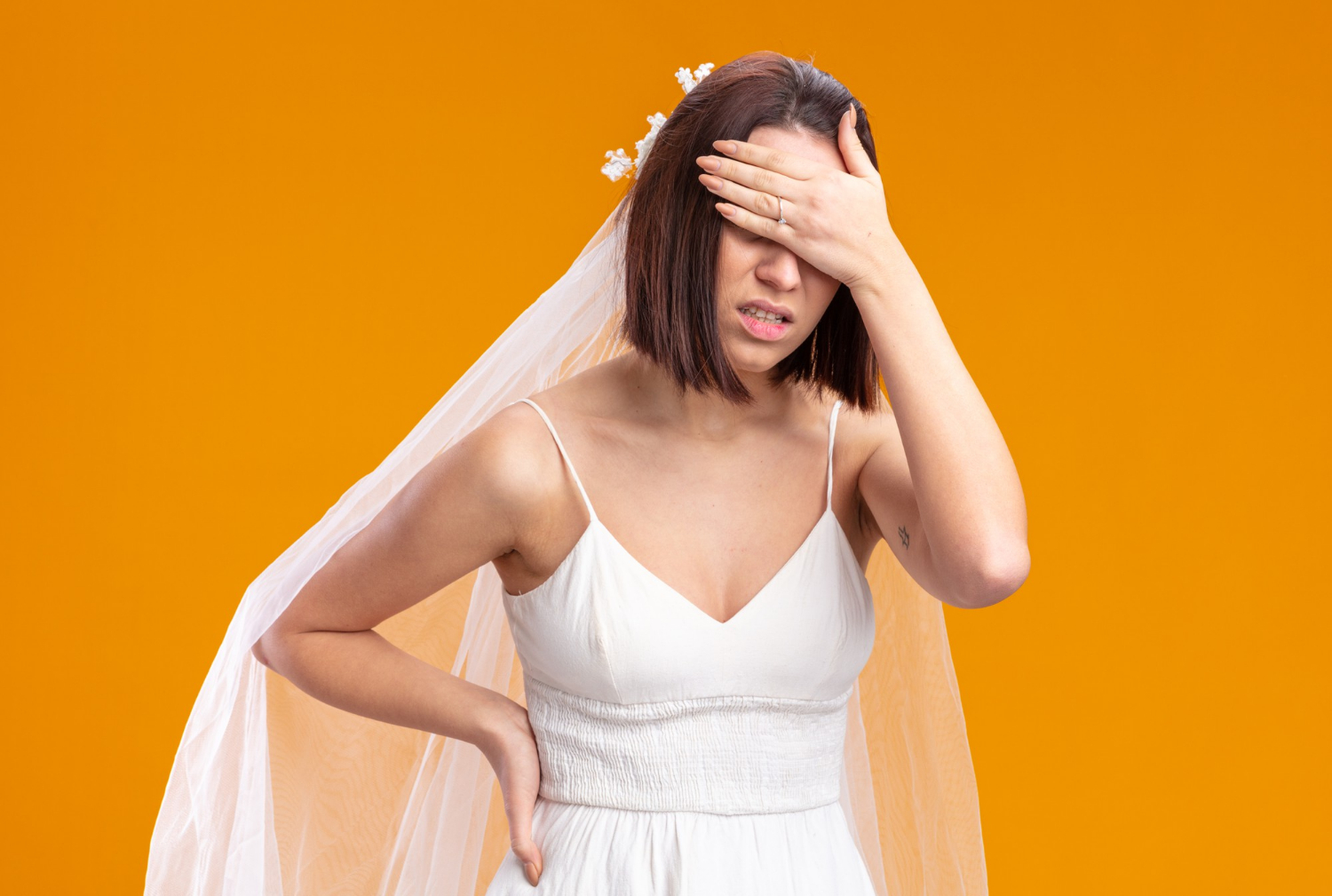 Una novia frustrada | Fuente: Freepik