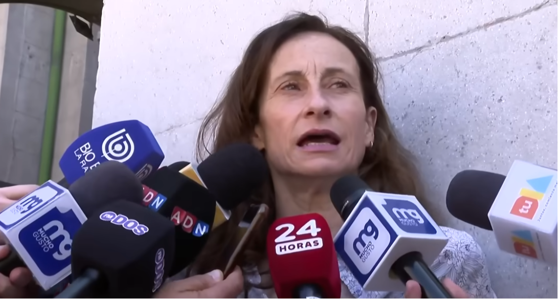 Amparo Noguera, actriz e hija de Héctor Noguera, siendo entrevistada | Fuente: YouTube/Teletrece