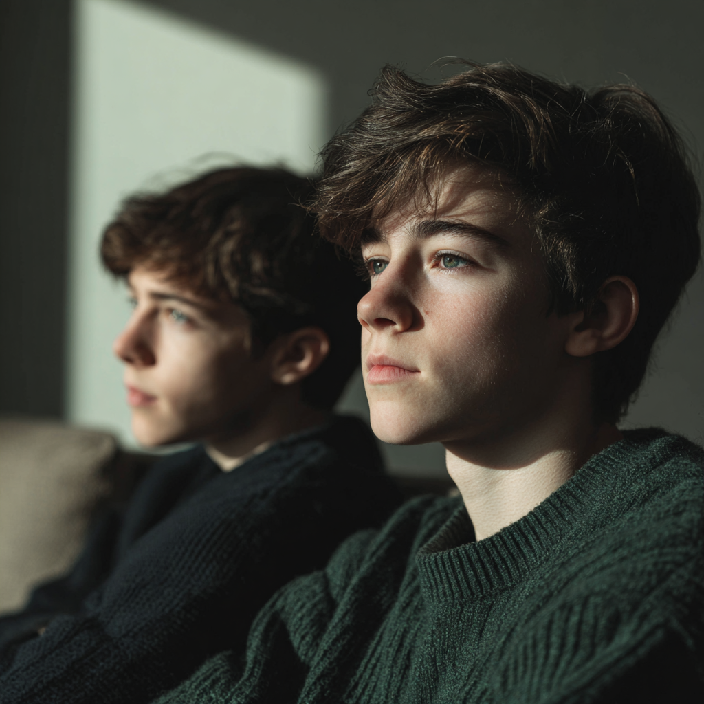 Primer plano de un adolescente | Fuente: Midjourney