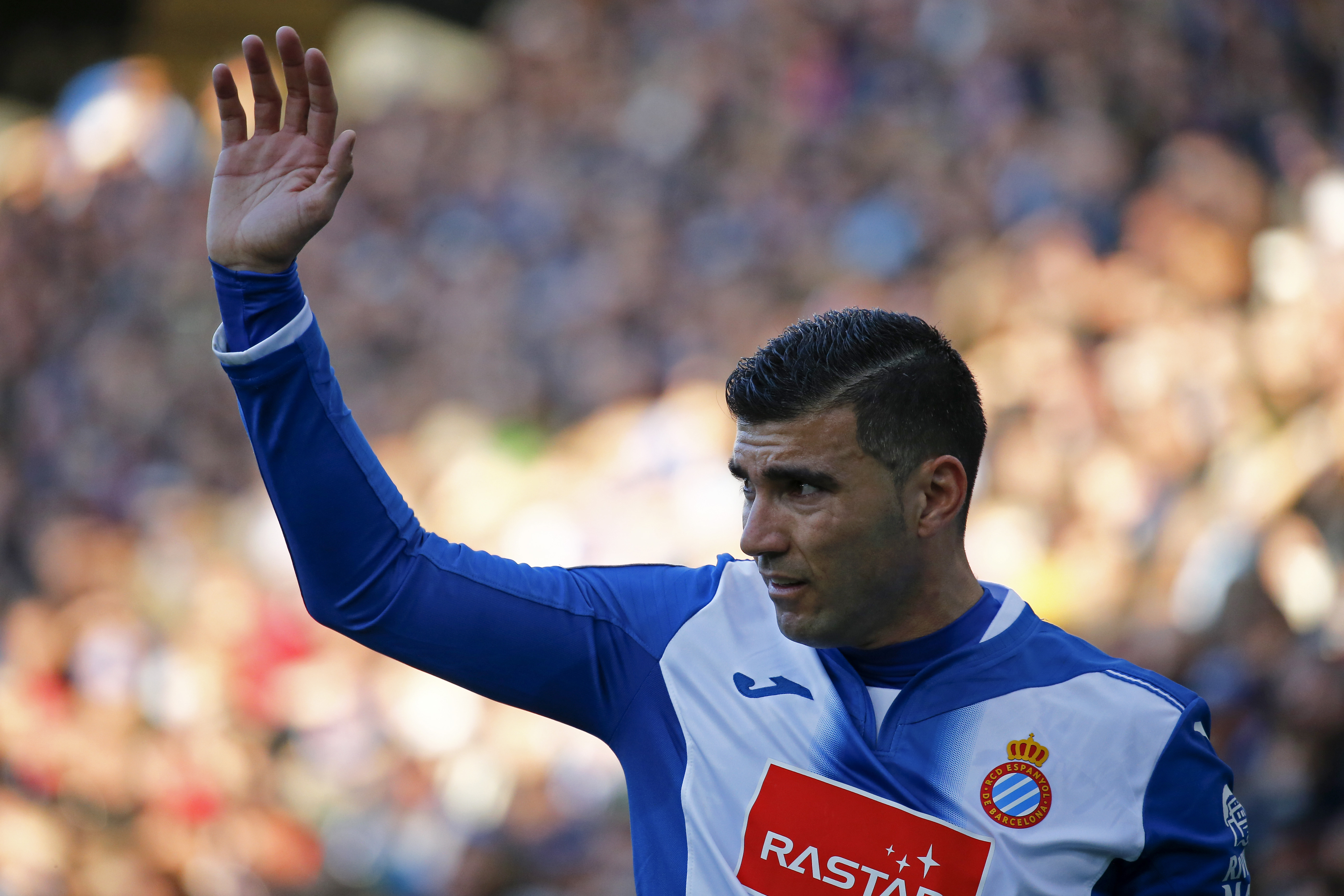 José Antonio Reyes durante el partido entre el RCD Espanyol y el Sevilla CF, el 29 de enero de 2017. | Fuente: Getty Images