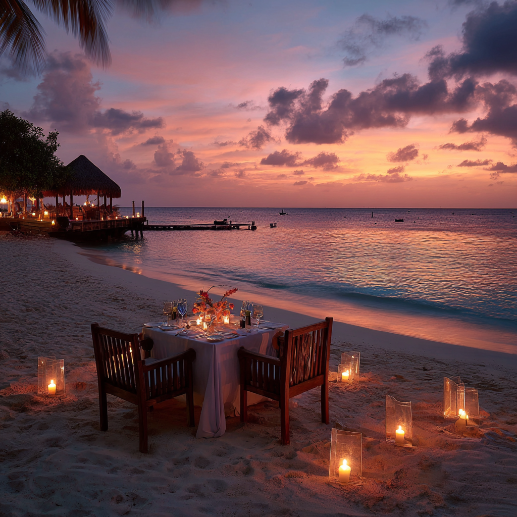 Una cena romántica | Fuente: Midjourney