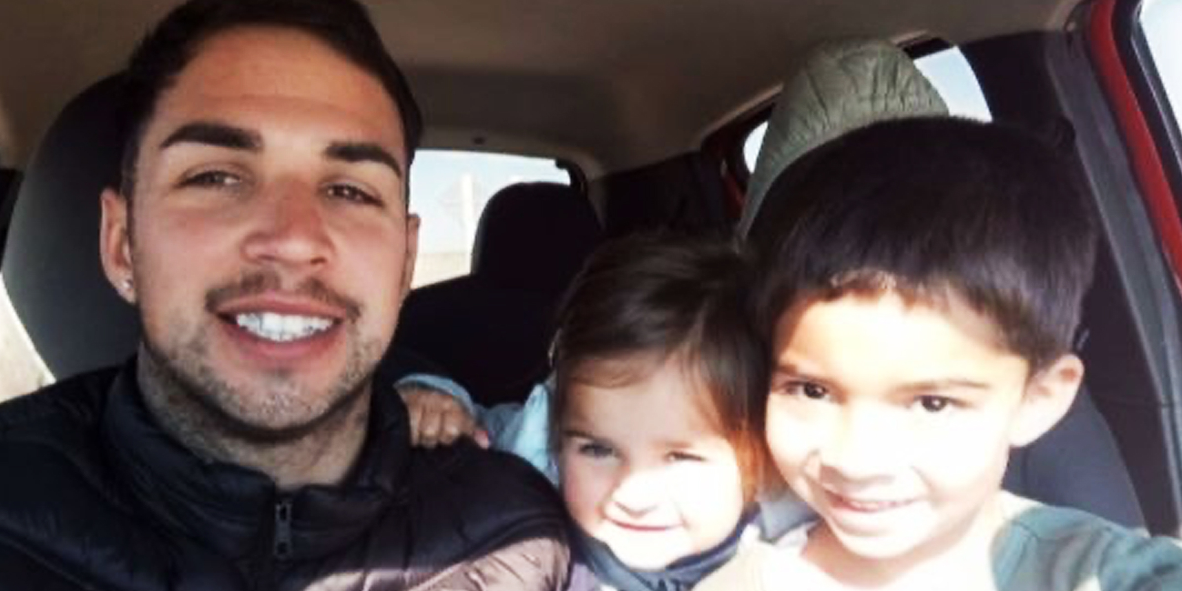 Andrés Morosini Rechoppa y sus hijos Alfonsina y Francisco | Fuente: facebook.com/micaela.ramos.21647