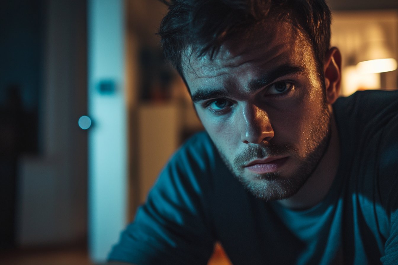 Un hombre de aspecto serio | Fuente: Midjourney