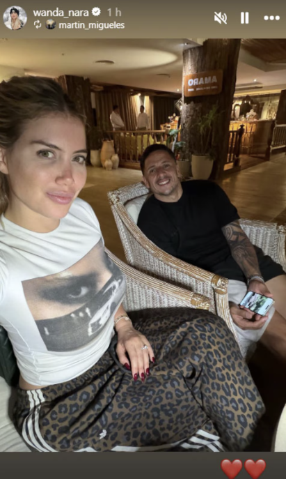 Wanda Nara reveló su romance con Martín Migueles. | Fuente: Instagram/@wanda_nara