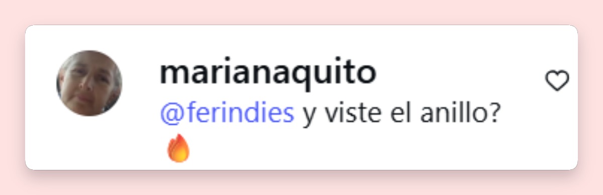 Comentario de una usuaria | Fuente: Instagram/aislinnderbez