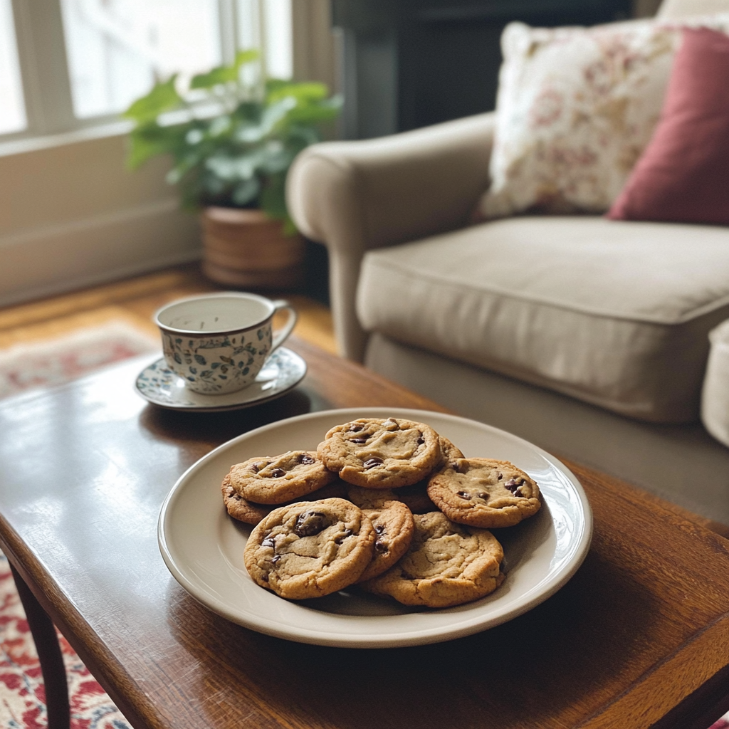 Un plato de galletas | Fuente: Midjourney