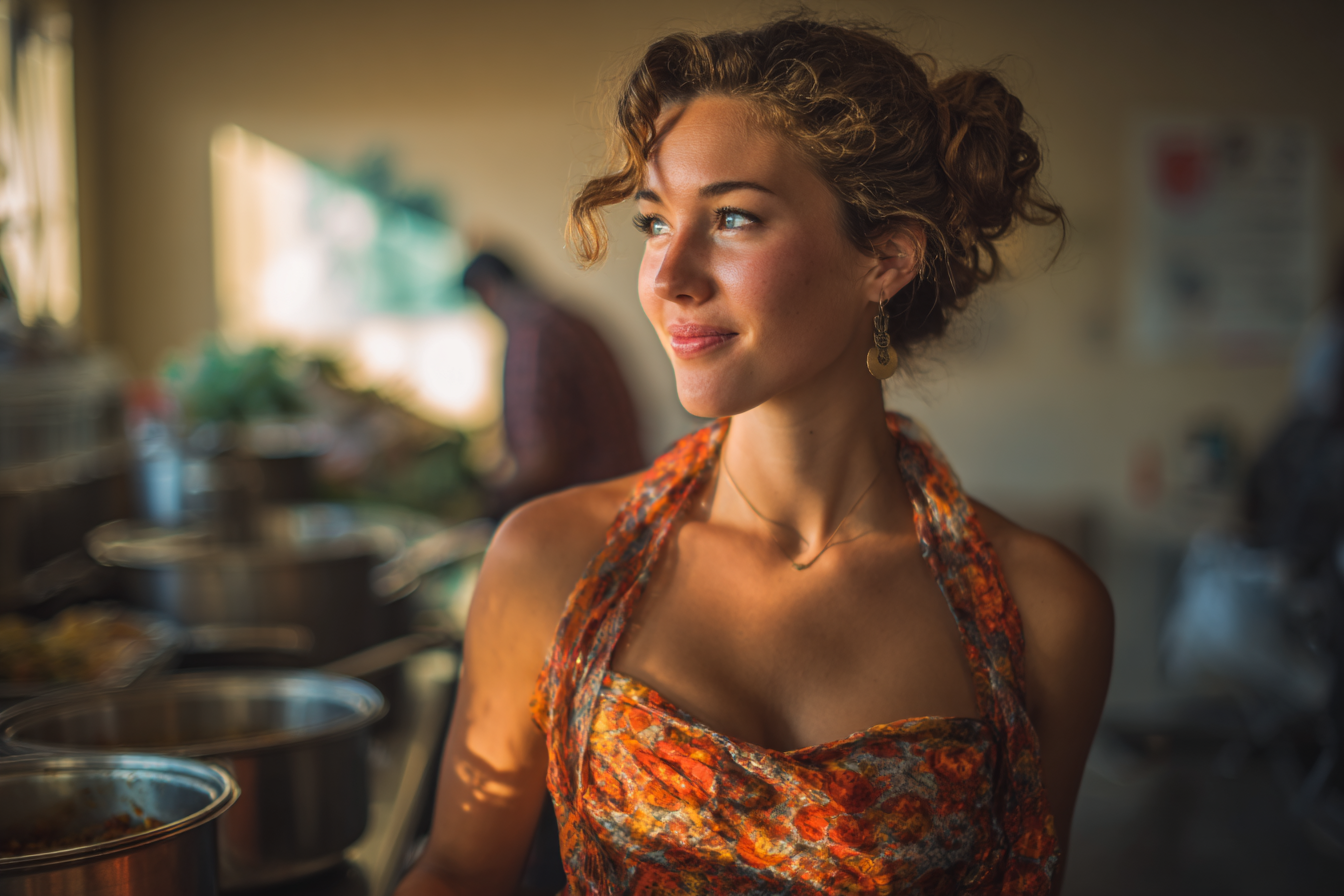 Una mujer sonriente | Fuente: Midjourney