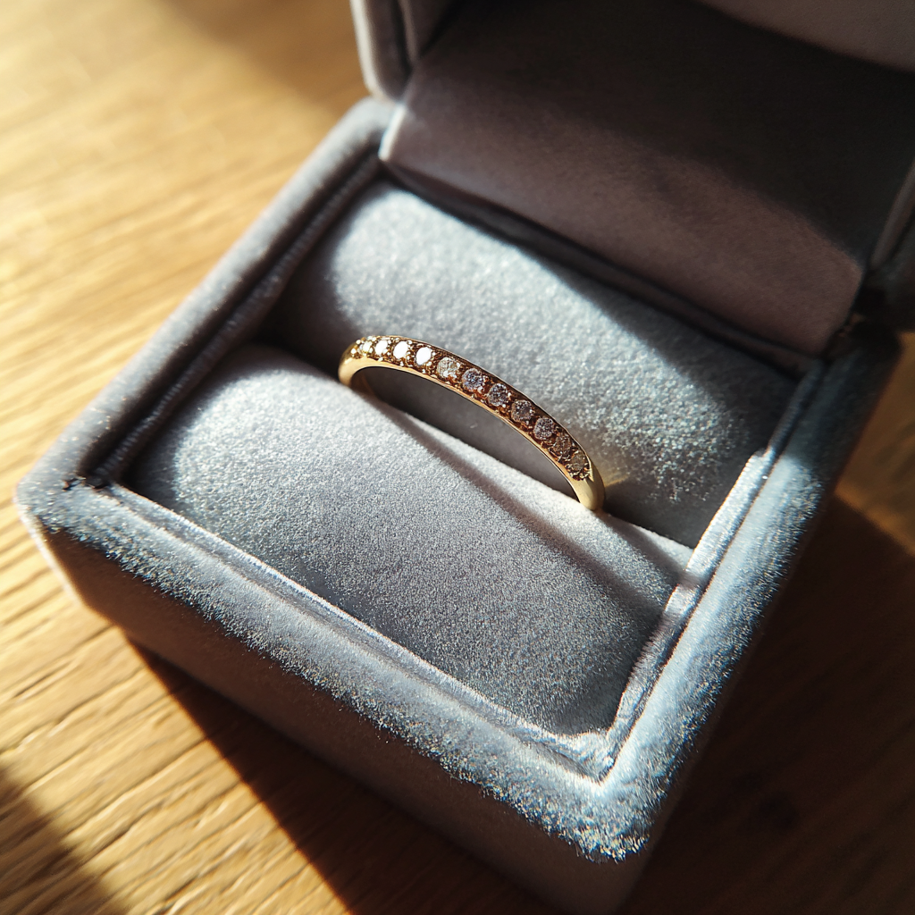 Un precioso anillo de oro | Fuente: Midjourney