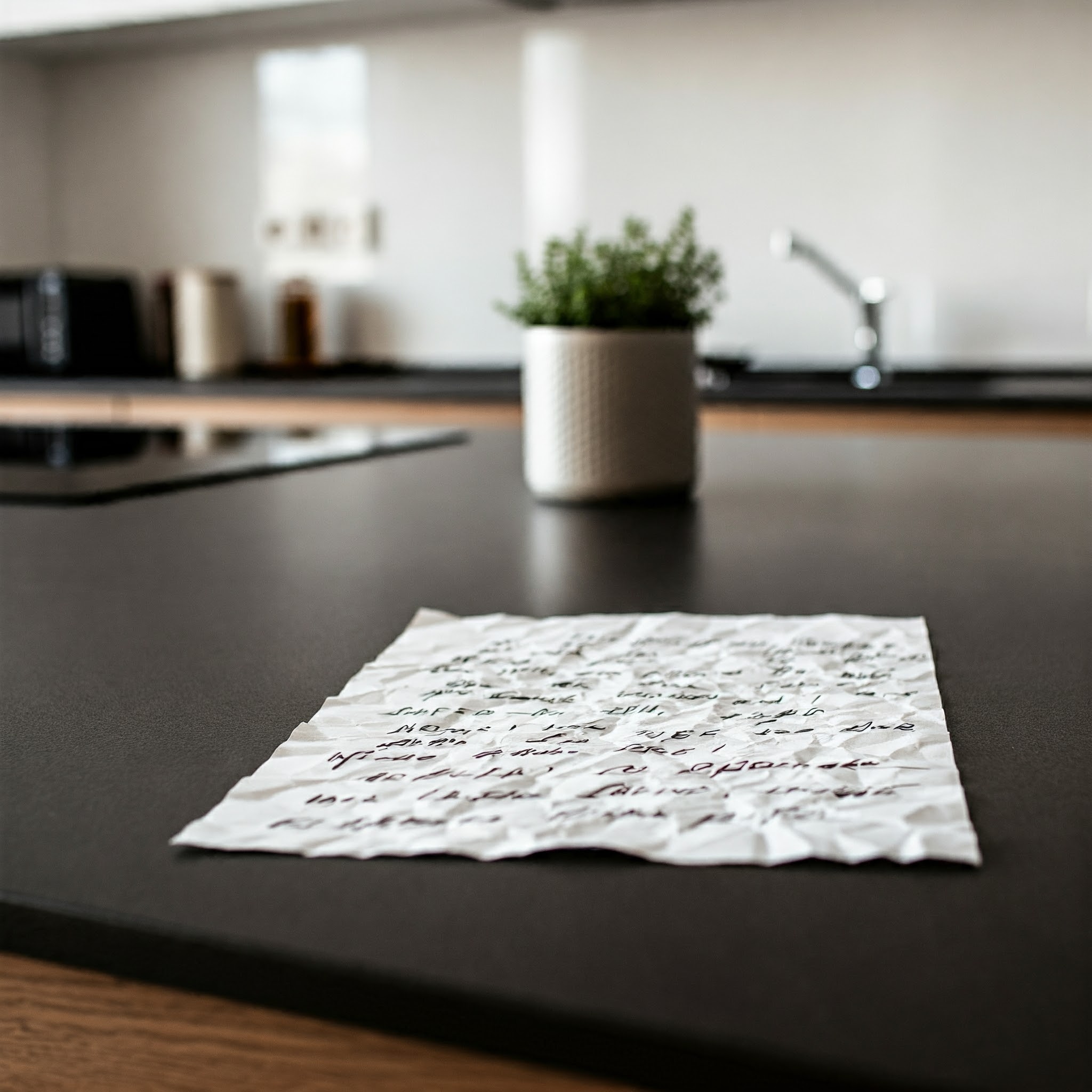 Una nota sobre la mesa | Fuente: Midjourney