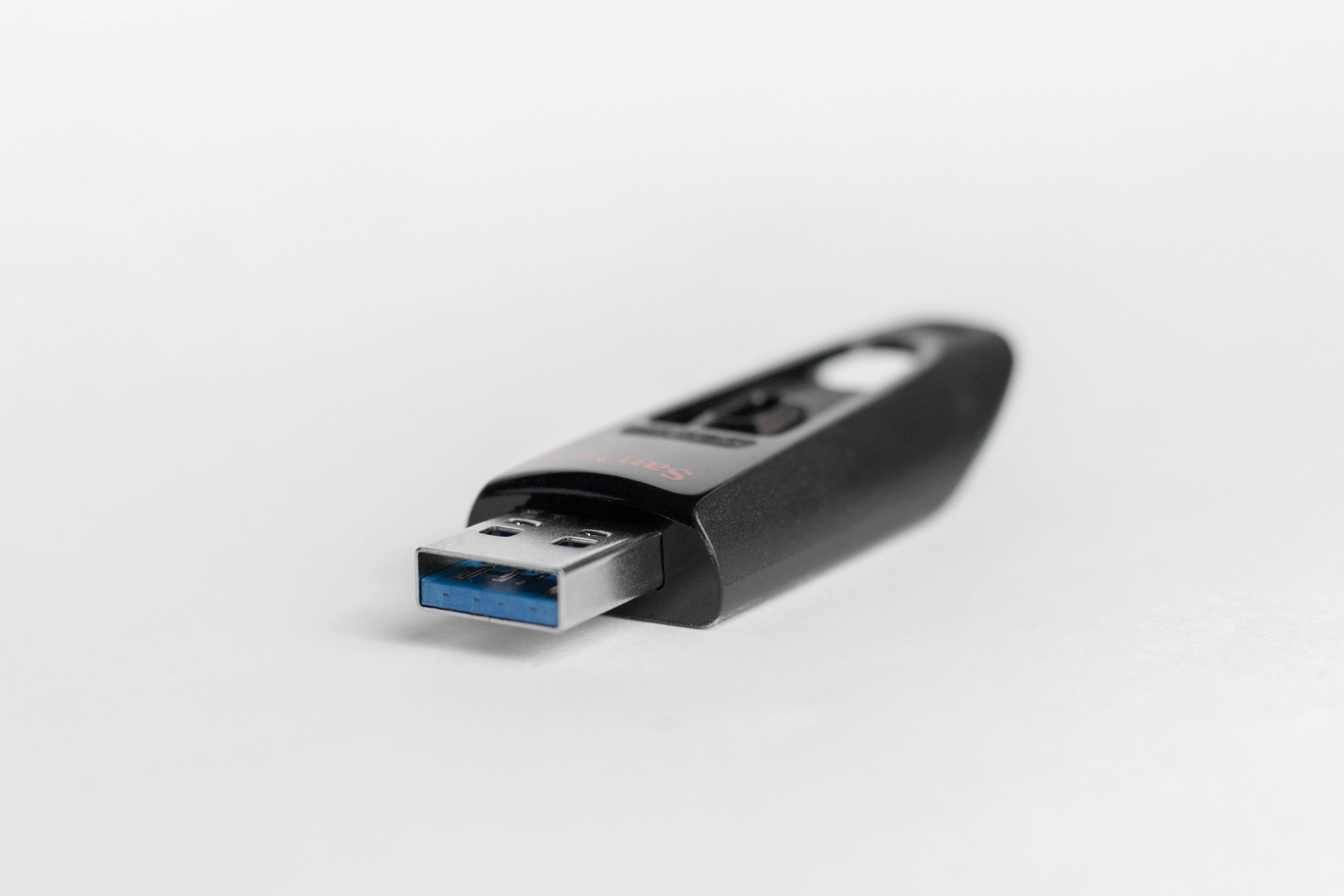Una memoria USB | Fuente: Unsplash