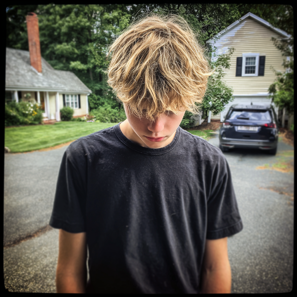 Un adolescente en el exterior | Fuente: Midjourney
