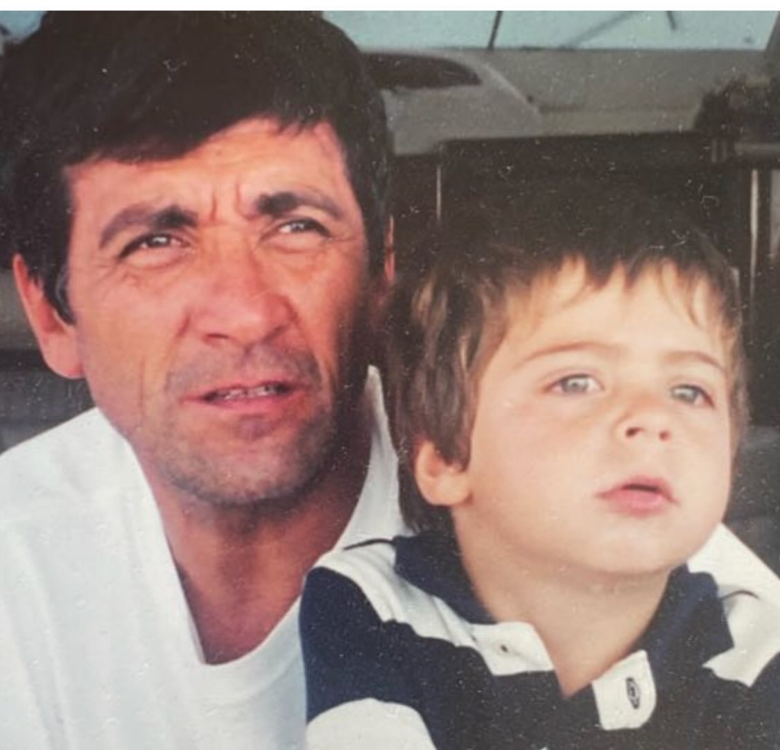 Rocco Gastaldi de niño junto a su padre Marcos Gastaldi | Fuente: Instagram/soymarcelatinayre