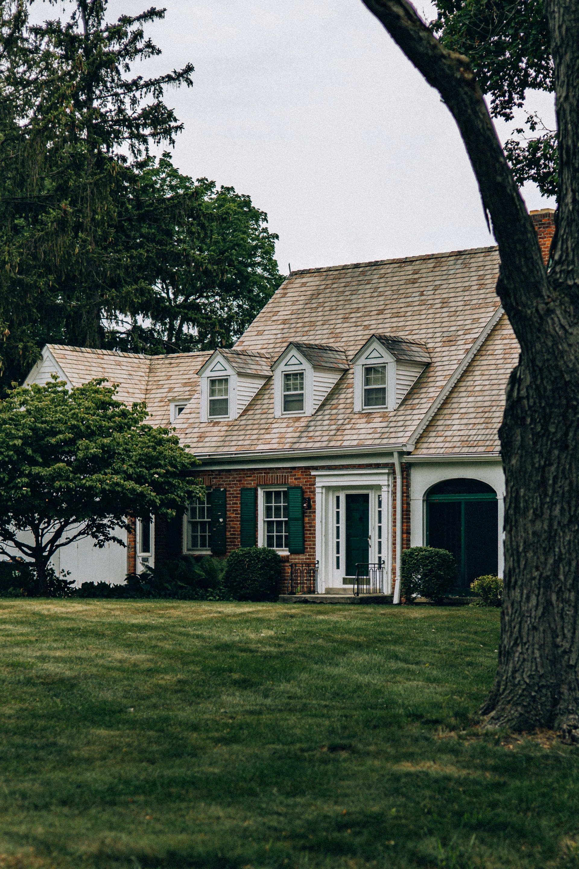 Una casa con un amplio patio y árboles | Fuente: Unsplash