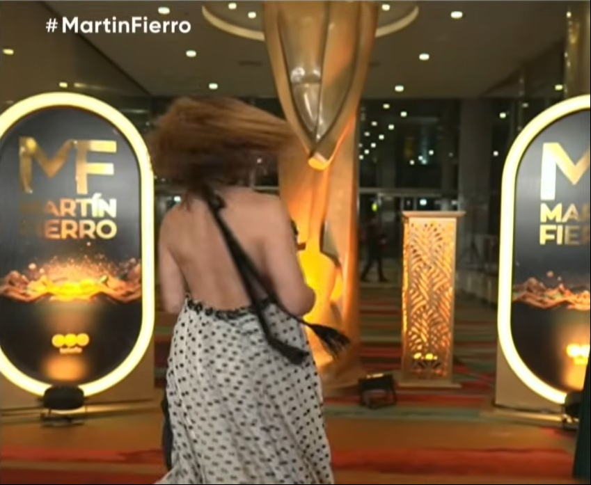 Lizy Tagliani durante la entrega de los premios Martín Fierro 2026 | Fuente: YouTube/Telefe