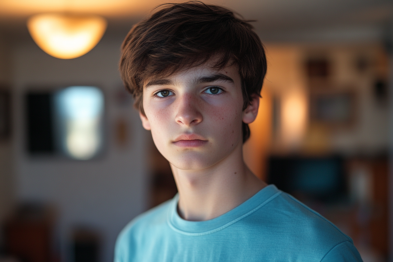 Un joven triste | Fuente: Midjourney