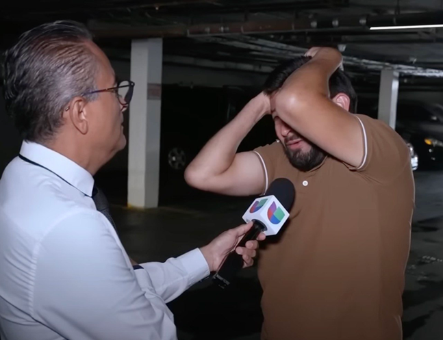 Padre de Nadir Gavarrete llora la muerte de su hijo. | Fuente: Youtube/Primer Impacto.