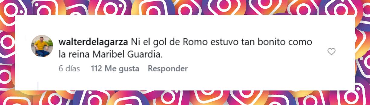 Comentario de un usuario | Fuente: Instagram/maribelguardia
