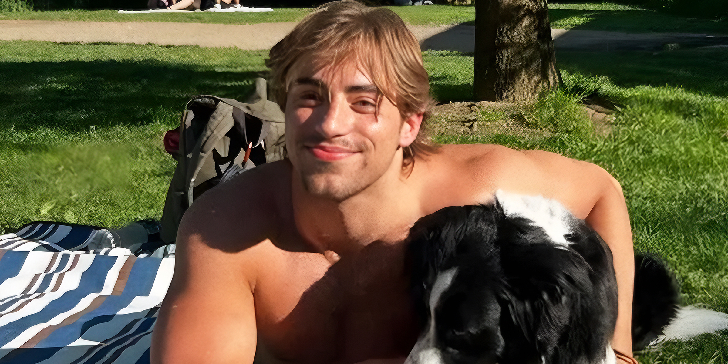 Chase Filandro con su perro | Fuente: x.com/TMZ