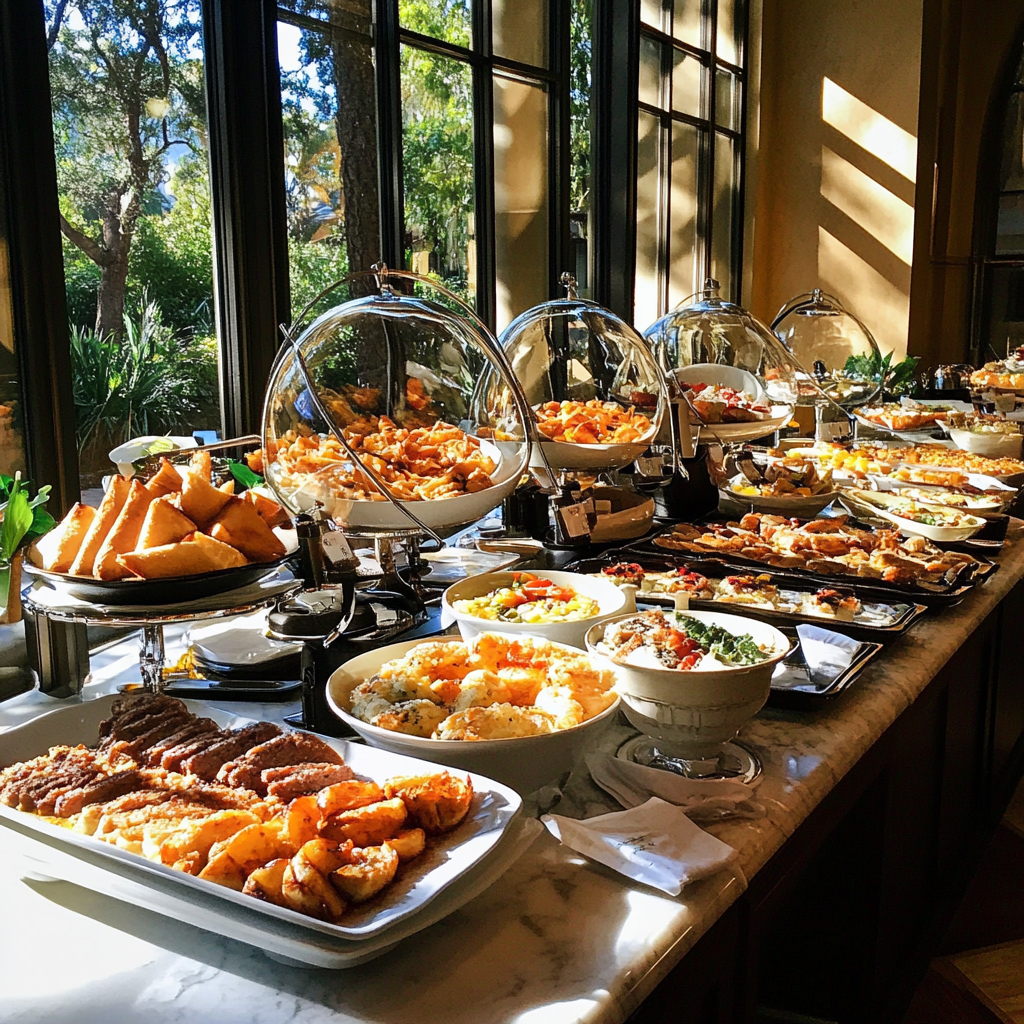 Un buffet de desayuno | Fuente: Midjourney