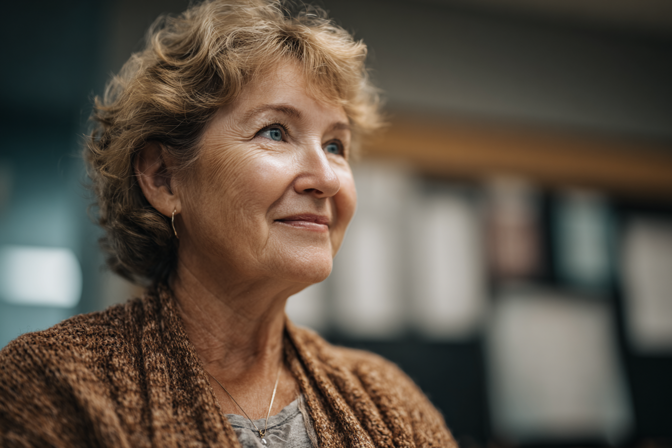 Una mujer sonriendo | Fuente: Midjourney