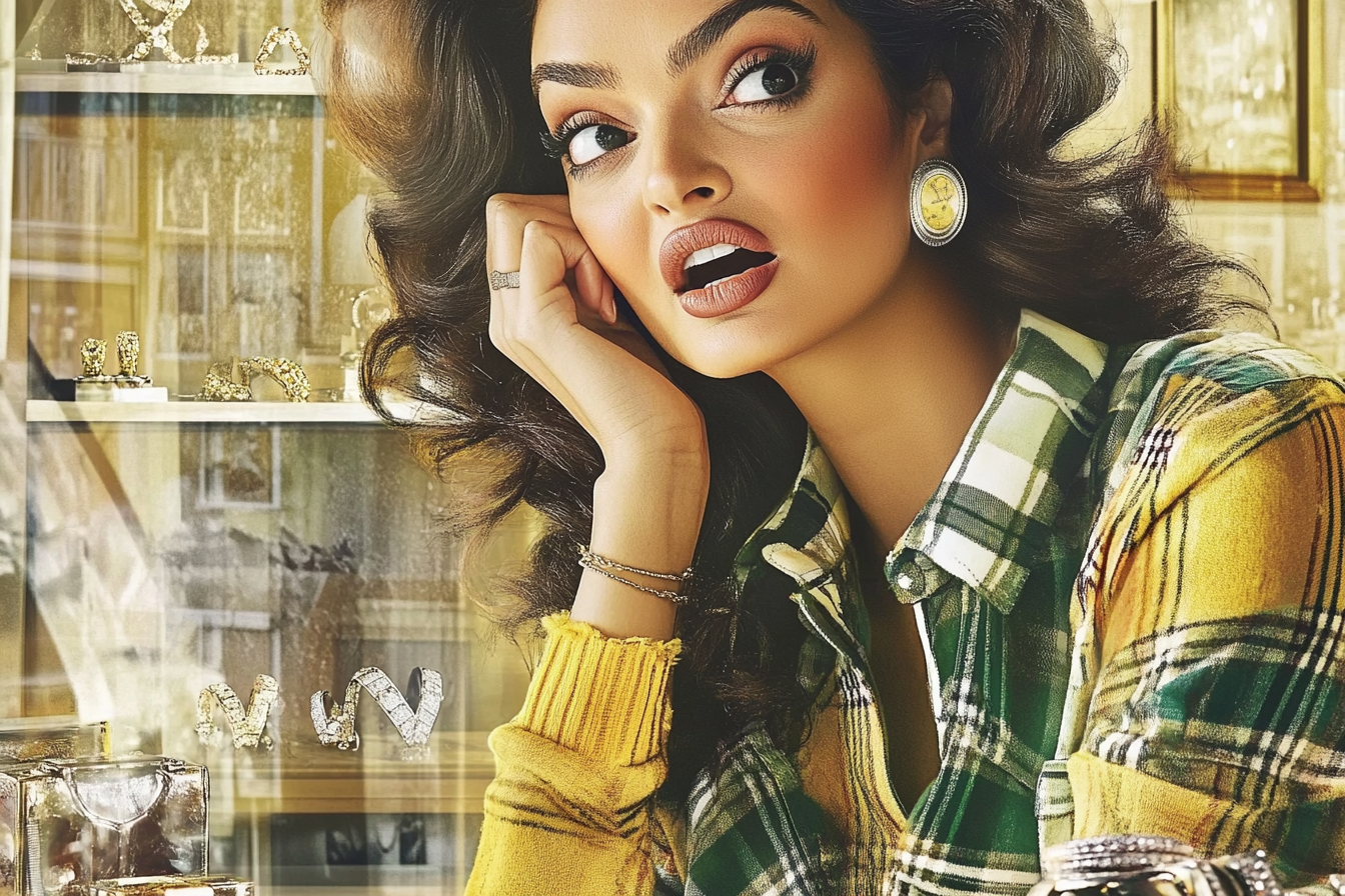 Una mujer aturdida | Fuente: Midjourney