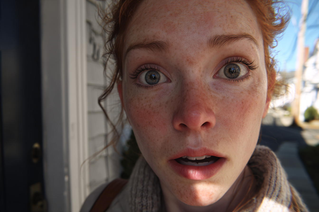 Una mujer mirando al frente | Fuente: Midjourney