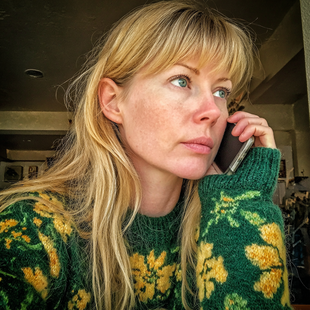 Una mujer con un maillot verde | Fuente: Midjourney