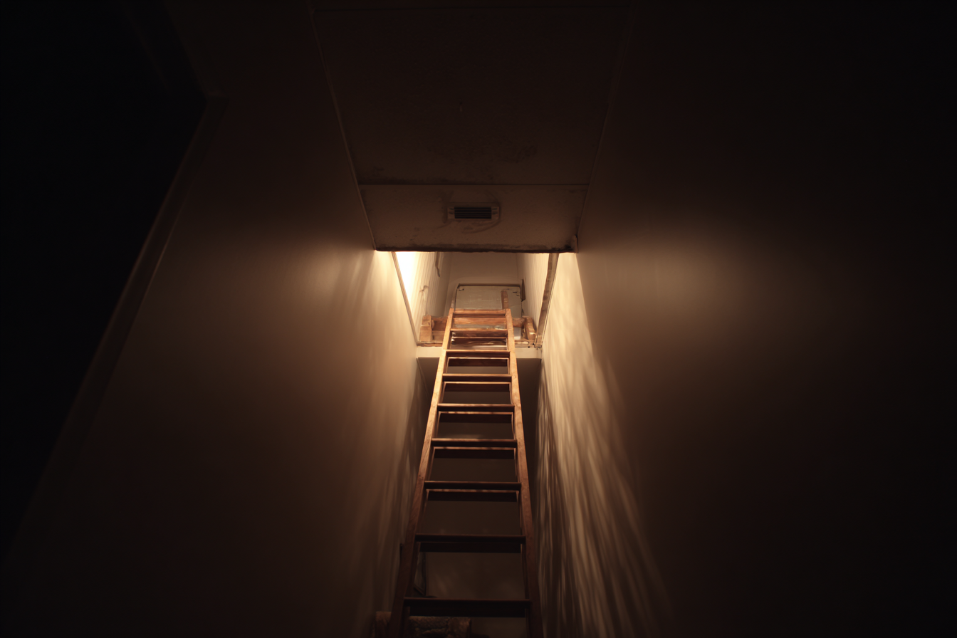 Una escalera | Fuente: Midjourney