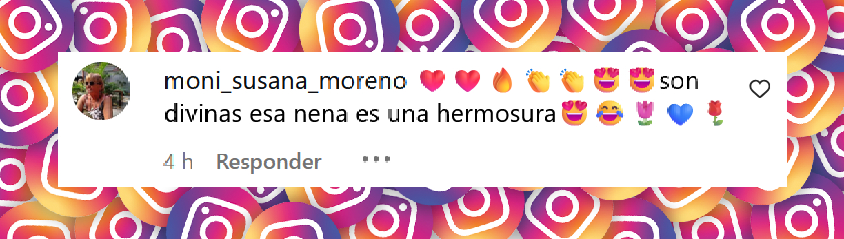 Comantario de una usuaria sobre el look de Barby Franco y su hija Sarah Burlando | Fuente: Instagram/barbaritafranco21