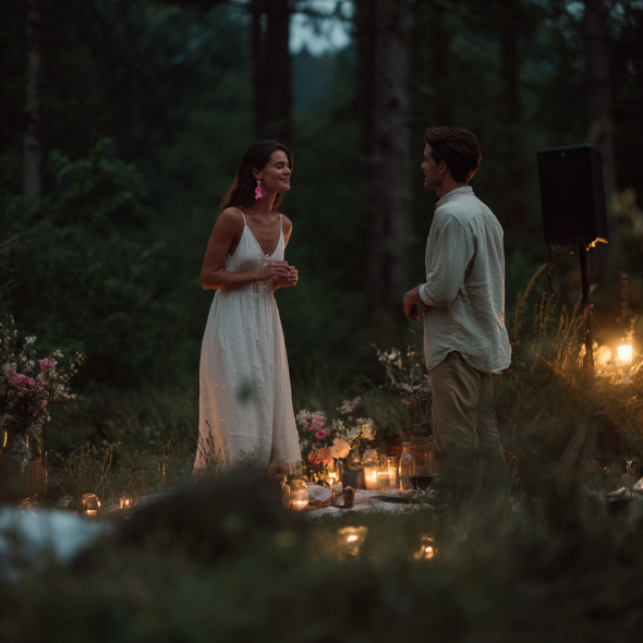 Una pareja de picnic | Fuente: Midjourney