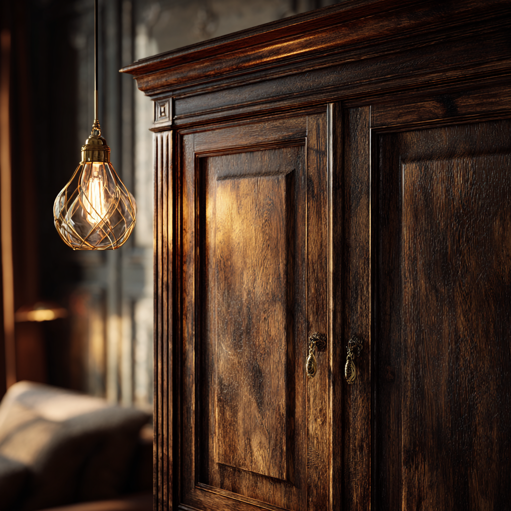 Un armario de madera | Fuente: Midjourney