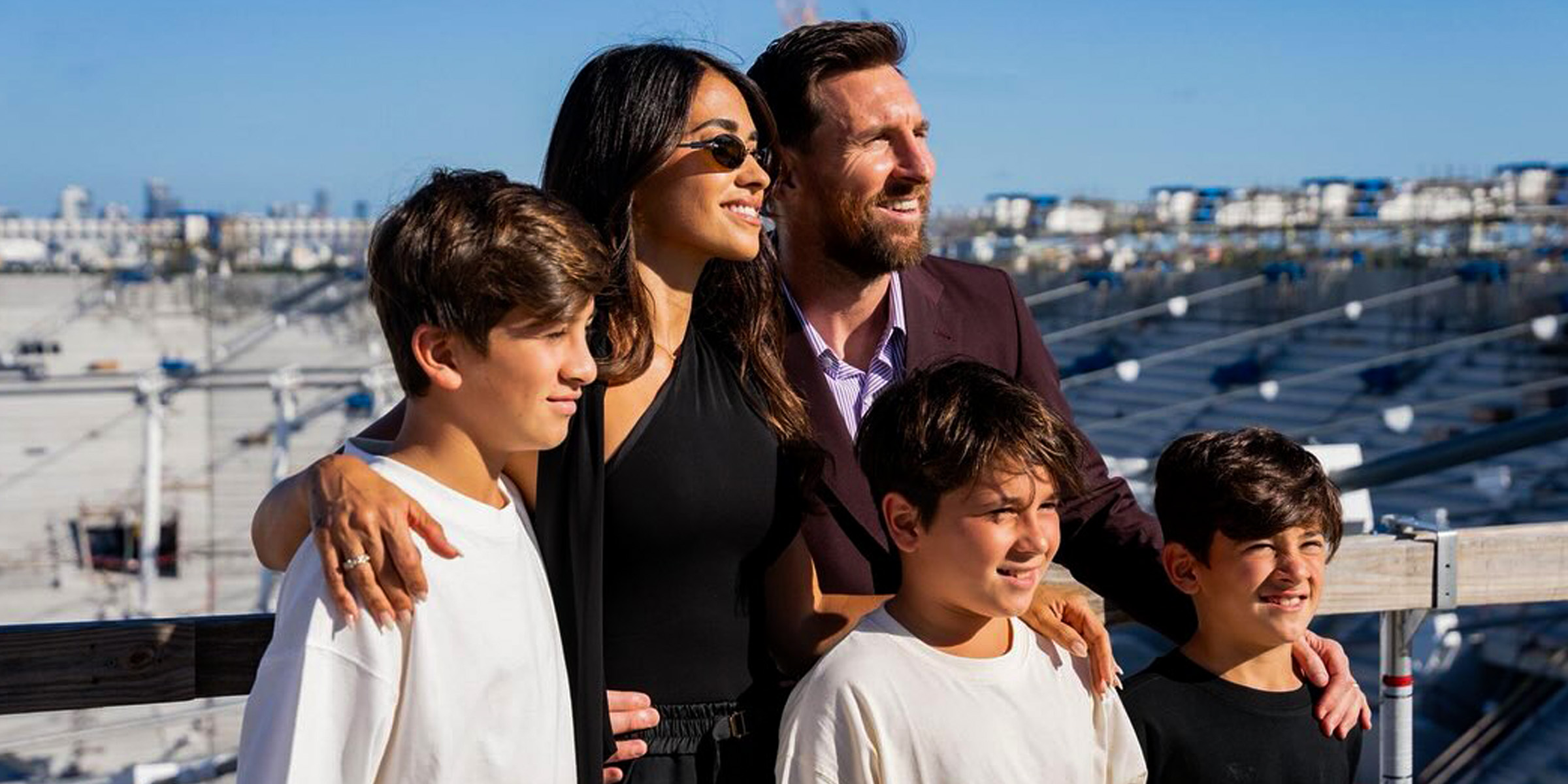 Antonela Roccuzzo y Lionel Messi junto a sus hijos. | Fuente: instagram.com/antonelaroccuzzo