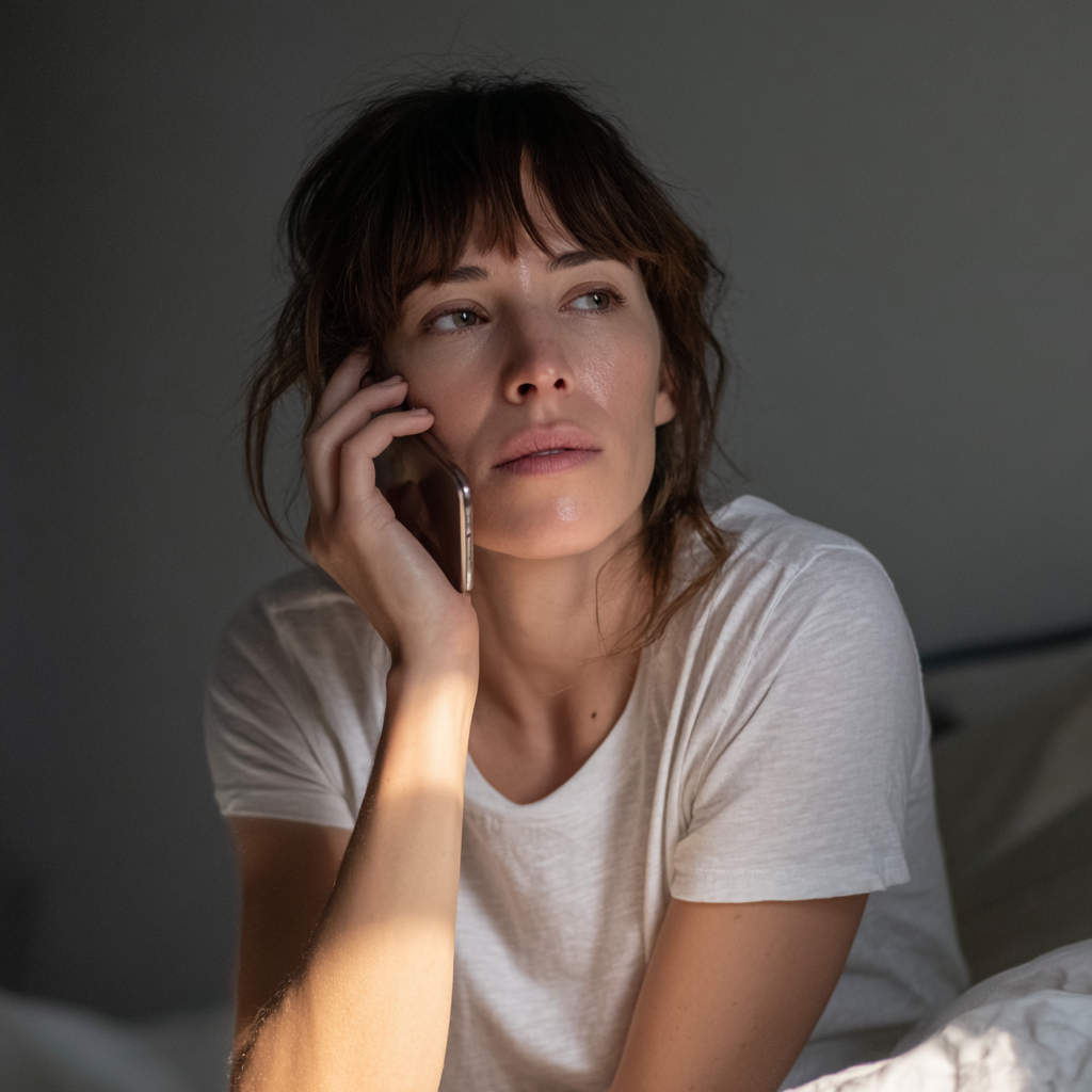 Una mujer hablando por teléfono | Fuente: Midjourney