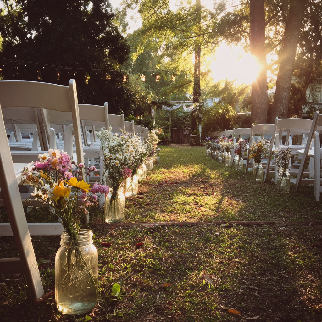 Una boda íntima y acogedora | Fuente: Midjourney