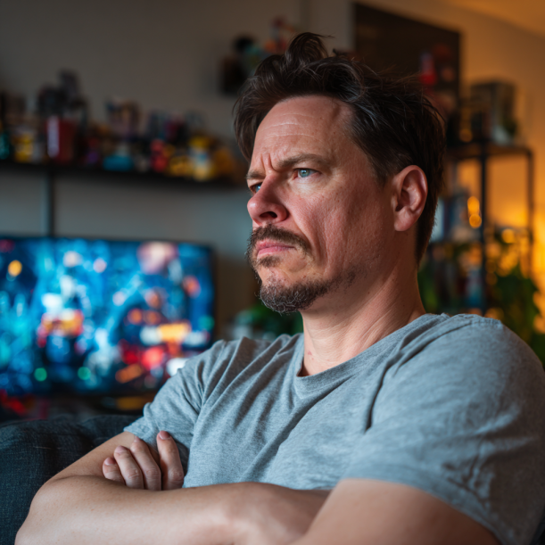 Un hombre enfadado | Fuente: Midjourney
