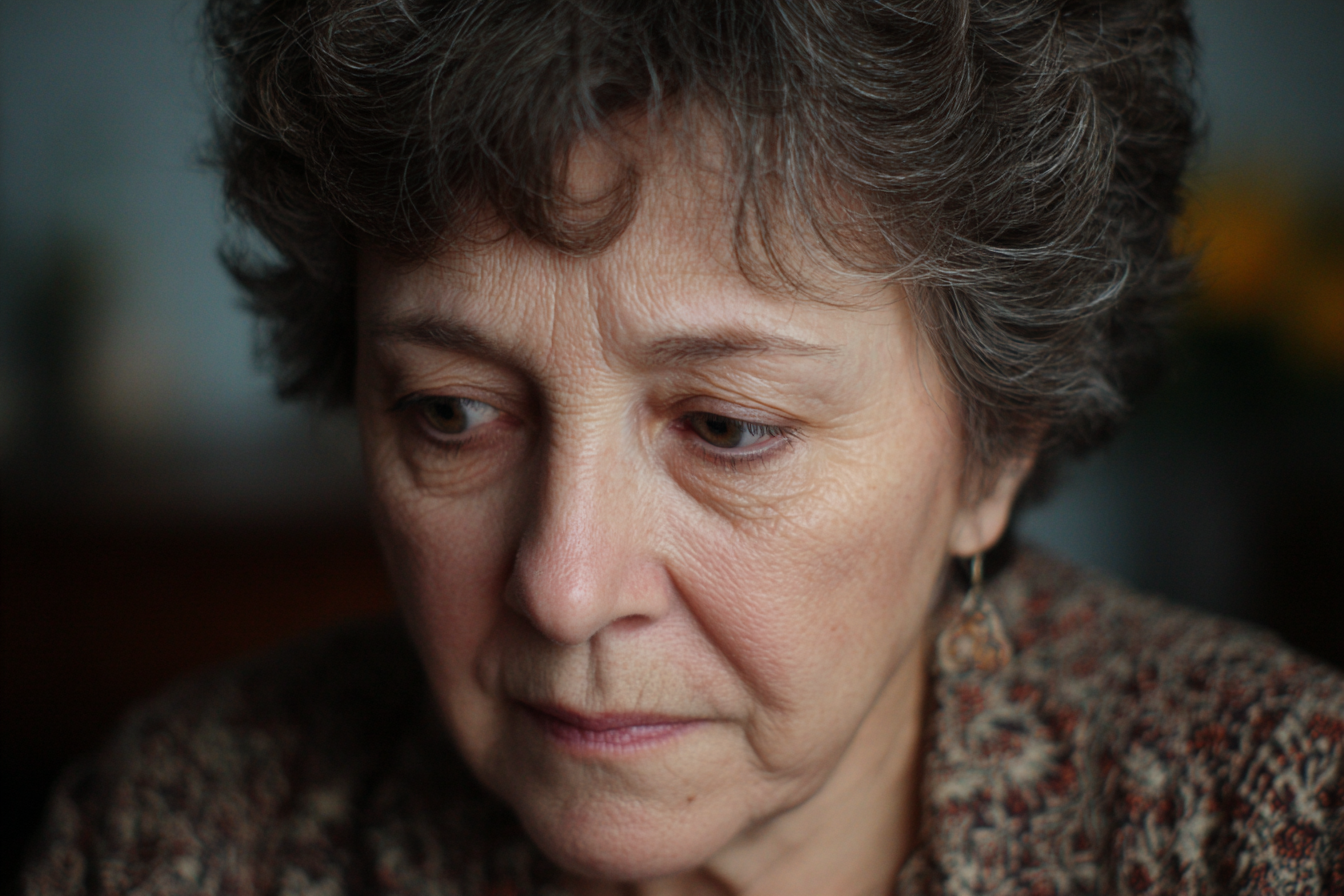 Una mujer mayor disgustada | Fuente: Midjourney