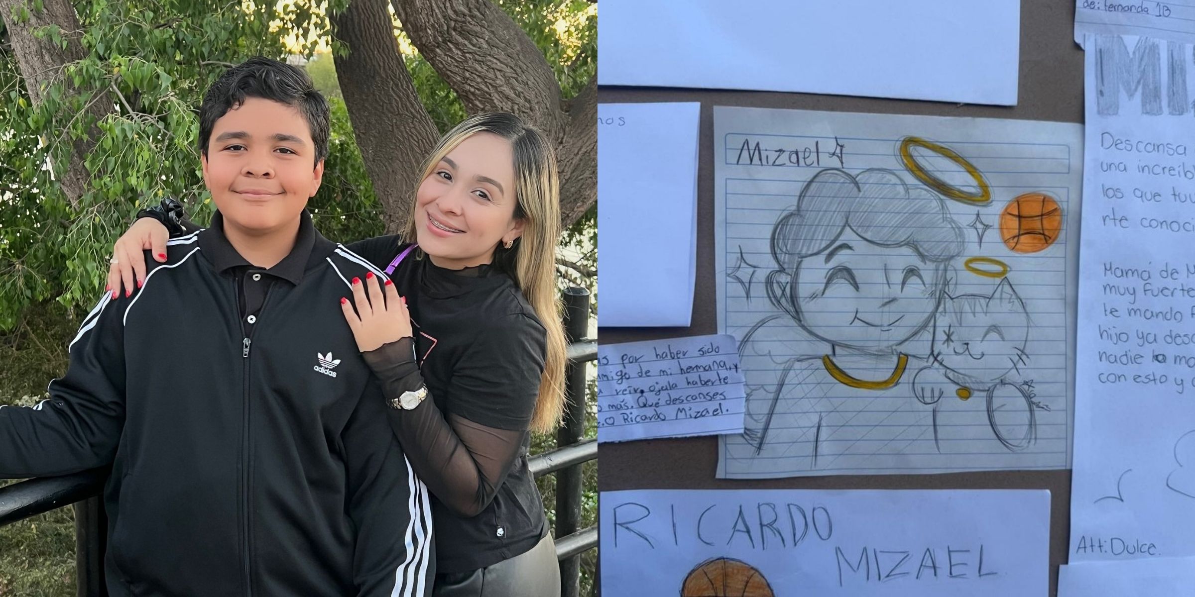 Ricardo Mizael López junto a su madre, Berenice López Cebreros. | Fuente: Facebook/Berenice Lopez/