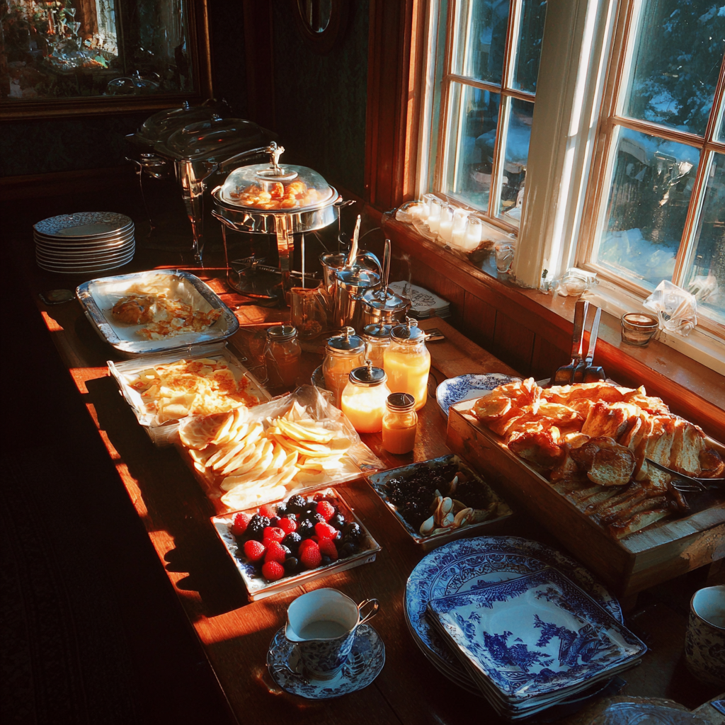Un buffet de desayuno | Fuente: Midjourney