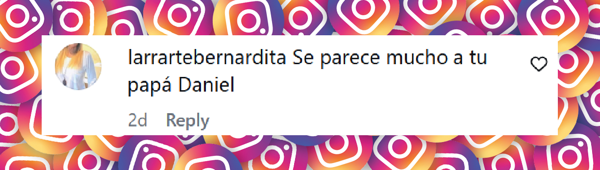 Comentario de una usuaria sobre Rocco Gastaldi, el hijo de Marcela Tinayre y Marcos Gastaldi | Fuente: Instagram/soymarcelatinayre
