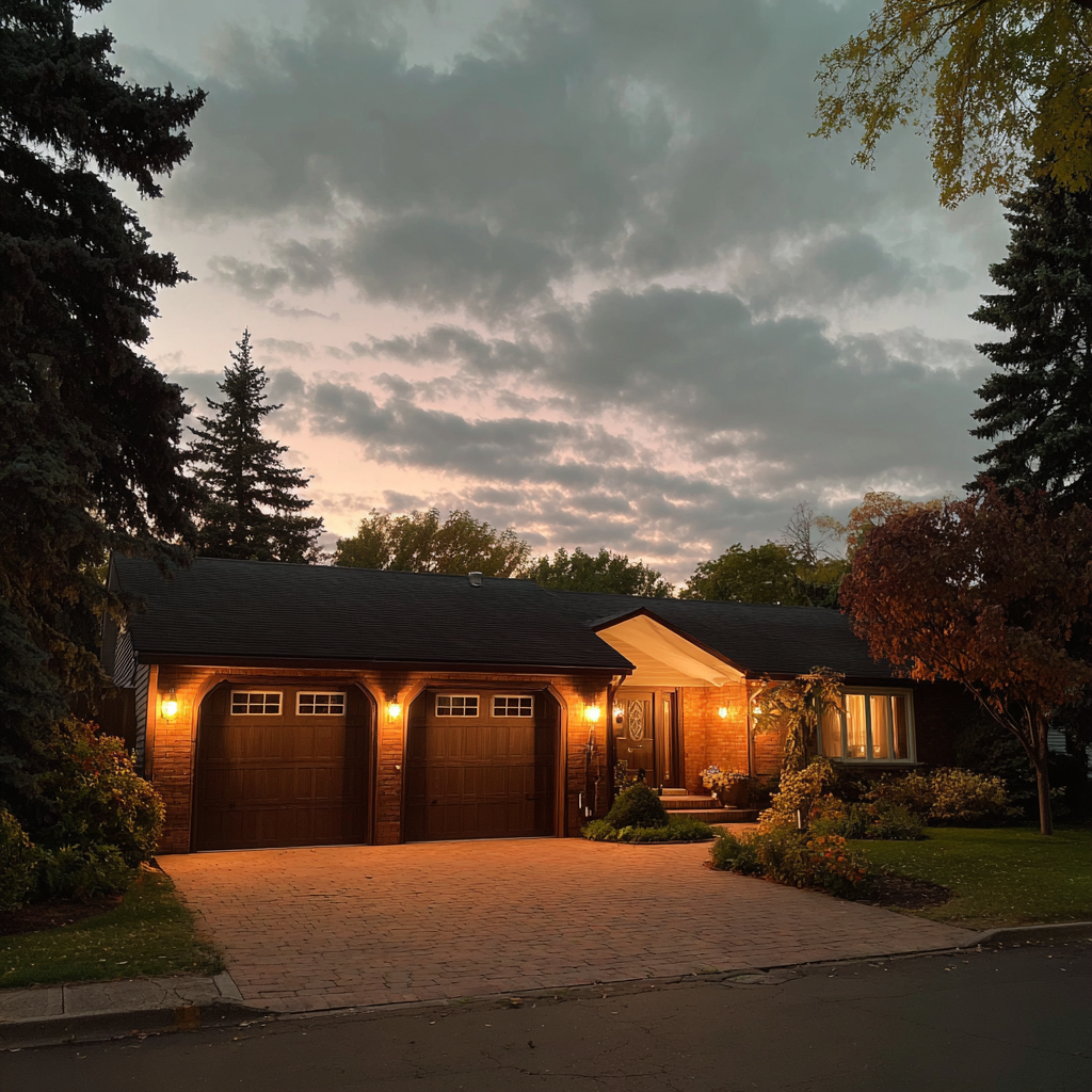 El exterior de una casa | Fuente: Midjourney