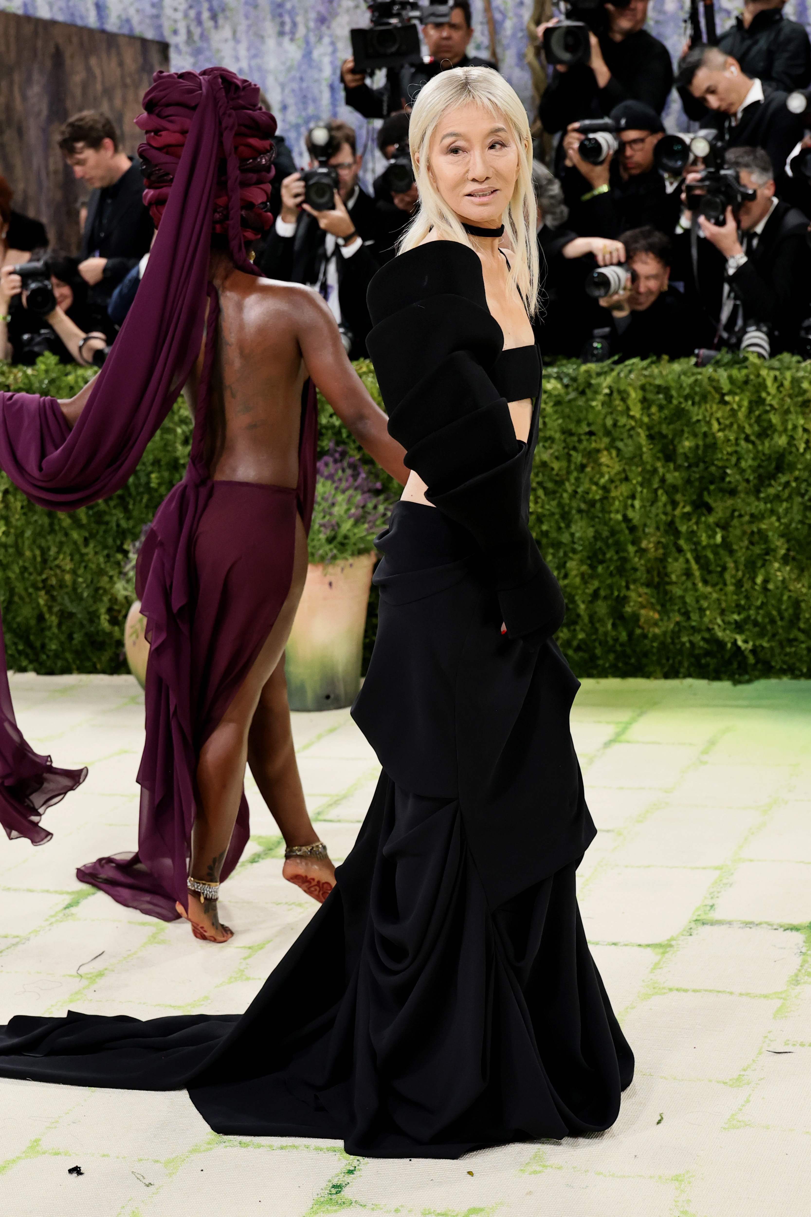 Vera Wang durante la Gala del Met, celebrando