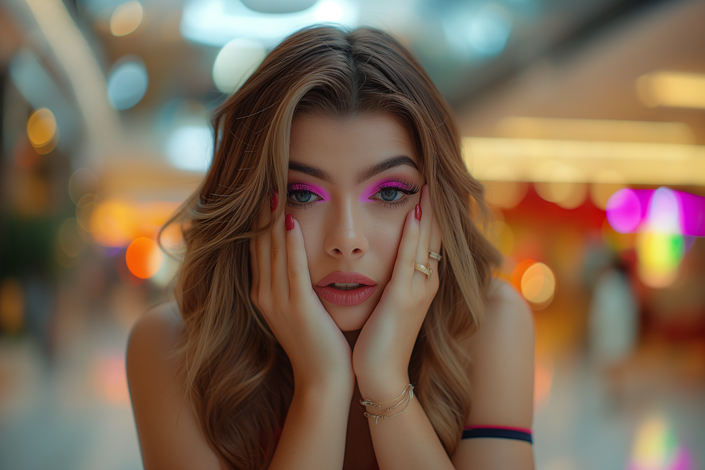 Una mujer emocional | Fuente: Midjourney